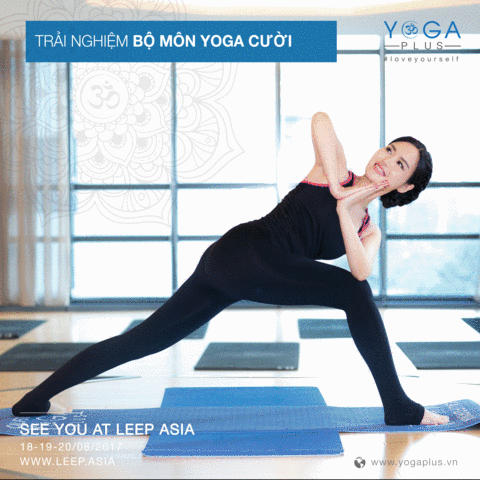 YogaPlus yoga celebrity meditation celeb GIF