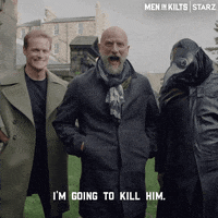 Graham Mctavish Reaction GIF by Men in Kilts: A Roadtrip with Sam and Graham