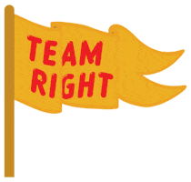 Team Right Sticker by TWIX