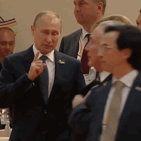 英仏ドイツロシア首脳 今日のgif
