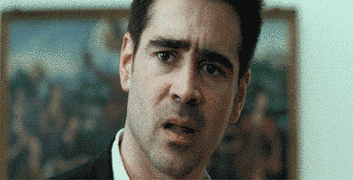disgusted colin farrell GIF