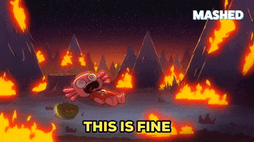 Screaming Everything Is Fine GIF by Mashed