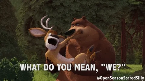 What do you mean, "we?"