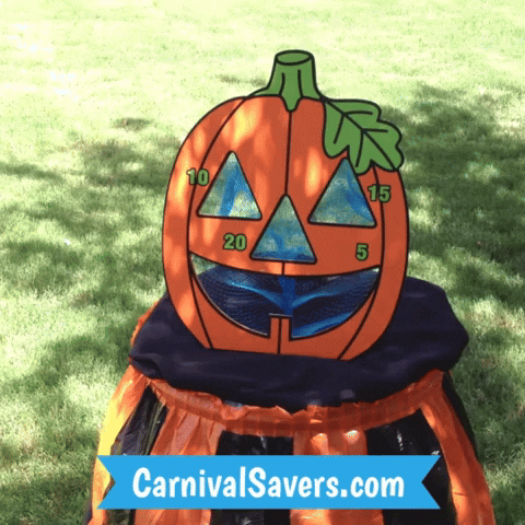 CarnivalSavers carnival savers carnivalsaverscom fall festival game pumpkin bean bag toss game to buy GIF