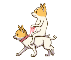 Animation Dog Sticker