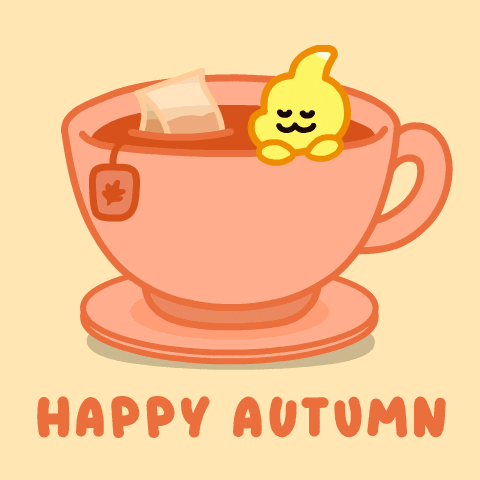 Coffee Time Fall GIF by DINOSALLY