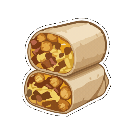 Burrito Sticker by Dog Haus