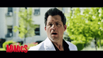 Shocked Kristoffer Polaha GIF