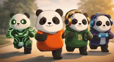 Friends Running GIF by Pandu Pandas