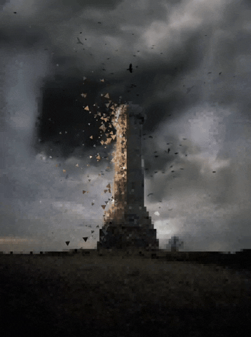 vitruvianeyepiece pixelart fantasy monument darkfantasy GIF