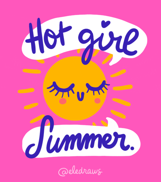 Hot Girl Summer GIF by Eledraws (Eleonore Bem) - Find & Share on GIPHY