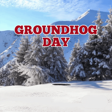 Groundhog Day Snow GIF