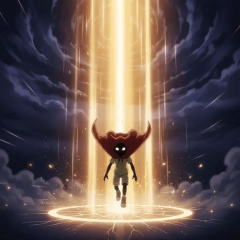 Flying Glowing Eyes GIF by G*BOY