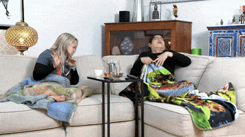 Cant Look GIF by Gogglebox Australia