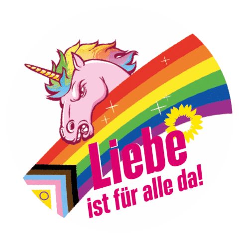 Rainbow Love Sticker by GrueneNds