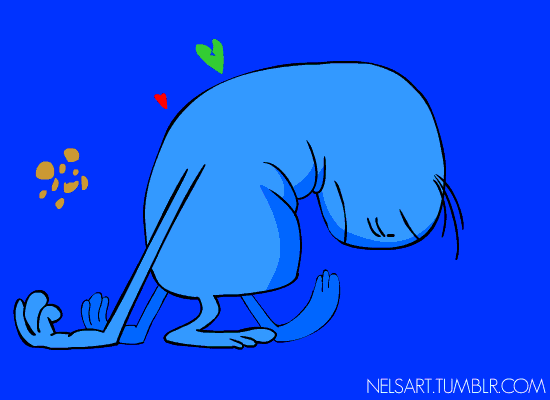 art feeling blue GIF by Nelson Diaz