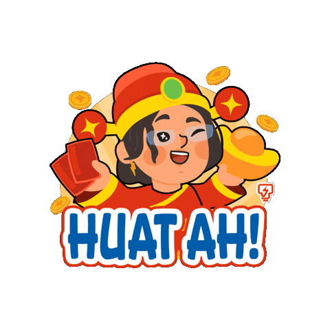 Gongxifacai Aunty Sticker by Tenaga Nasional