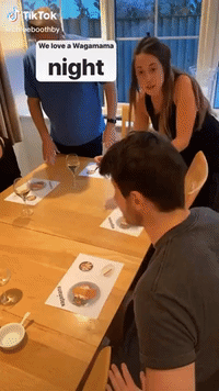Family Recreate Restaurant Experience at Home During Lockdown