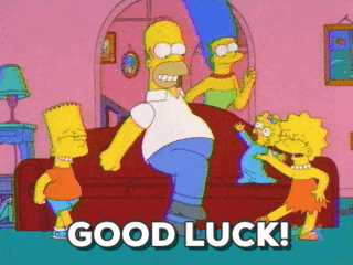 The Simpsons Good Luck GIF - Find & Share on GIPHY