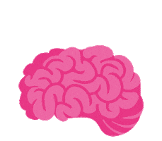 Brain Think Sticker by Gina Finehart