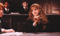 Hermione with witch wand