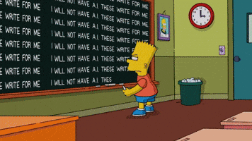 The Simpsons School GIF by AniDom