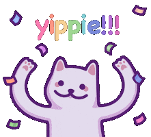 Happy Cat Sticker by mona mauve