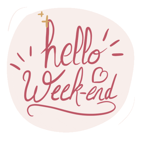 Week-End Hello Sticker