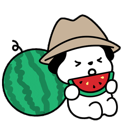 夏 スイカ Sticker by om-print