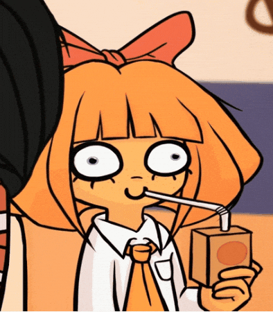 Happy Orange Juice GIF