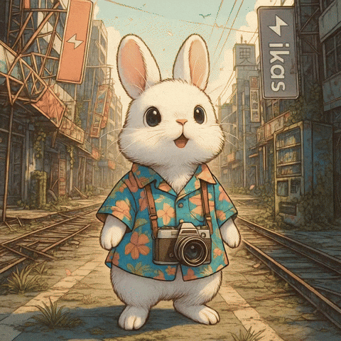 Travel Rabbit GIF by Salih Kizilkaya