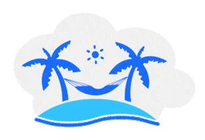 Happy Palm Trees Sticker by Aegean Airlines