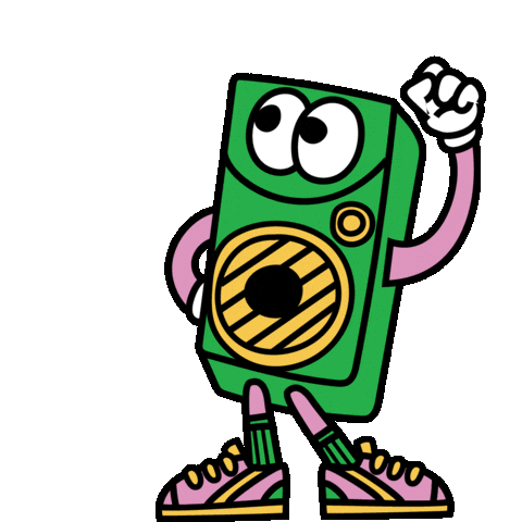 Sound Speaker Sticker by TeamSKIP