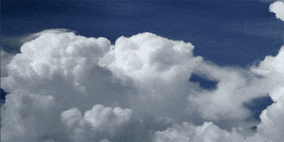 mostly cloudy sky GIF