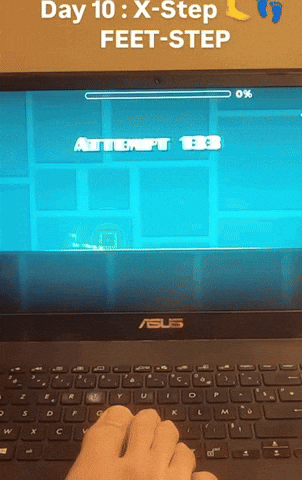 Geometry Dash Foot GIF