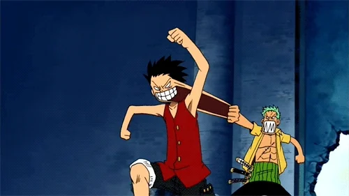 angry one piece GIF