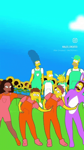Dance Simpsons GIF