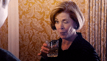 funny arrested development eye lucille bluth winking