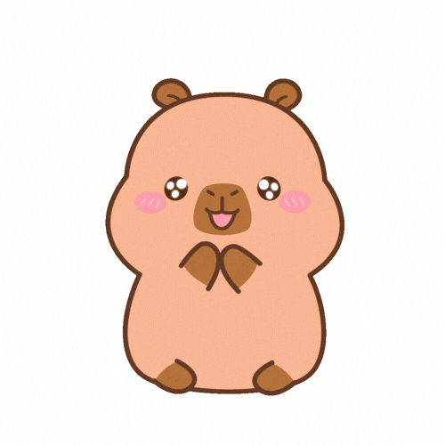 Capybara Love GIF