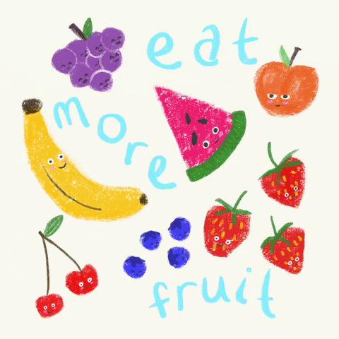 Fruit Eating Healthy GIF by Jess