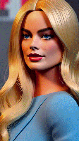 Morphing Margot Robbie GIF by Anne Horel