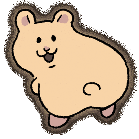 Golden Hamster Sticker