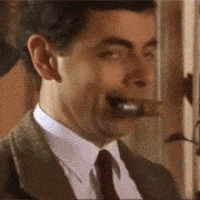 mr bean sausage GIF