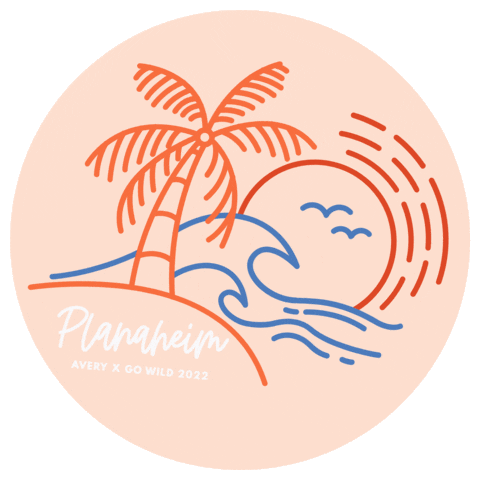 Summer Beach Sticker by Avery Products