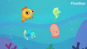 Bop Swimming GIF by Treehouse Direct
