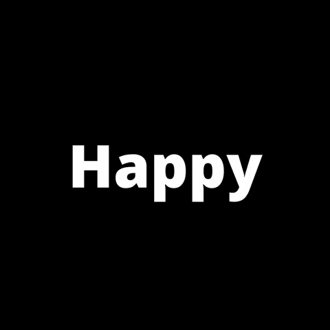 Text gif. White text on a black background reads "Happy (heart) Wednesday, Love."