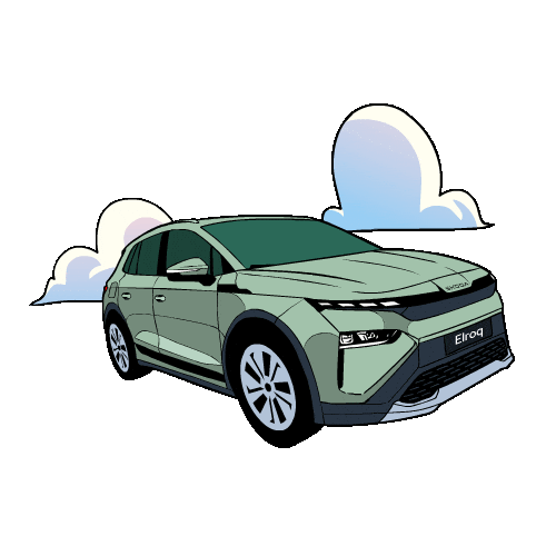 Cloud 9 Chill Sticker by Skoda Singapore