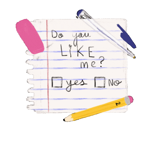 School Valentine Sticker