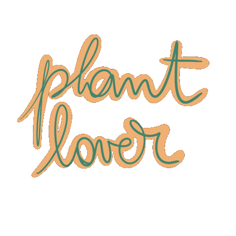 Plants Calligraphy Sticker