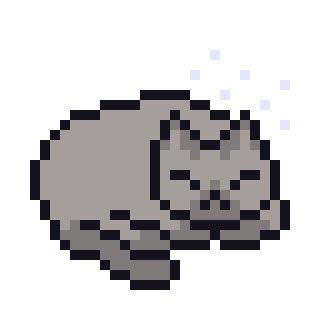 Cat Sleeping Sticker